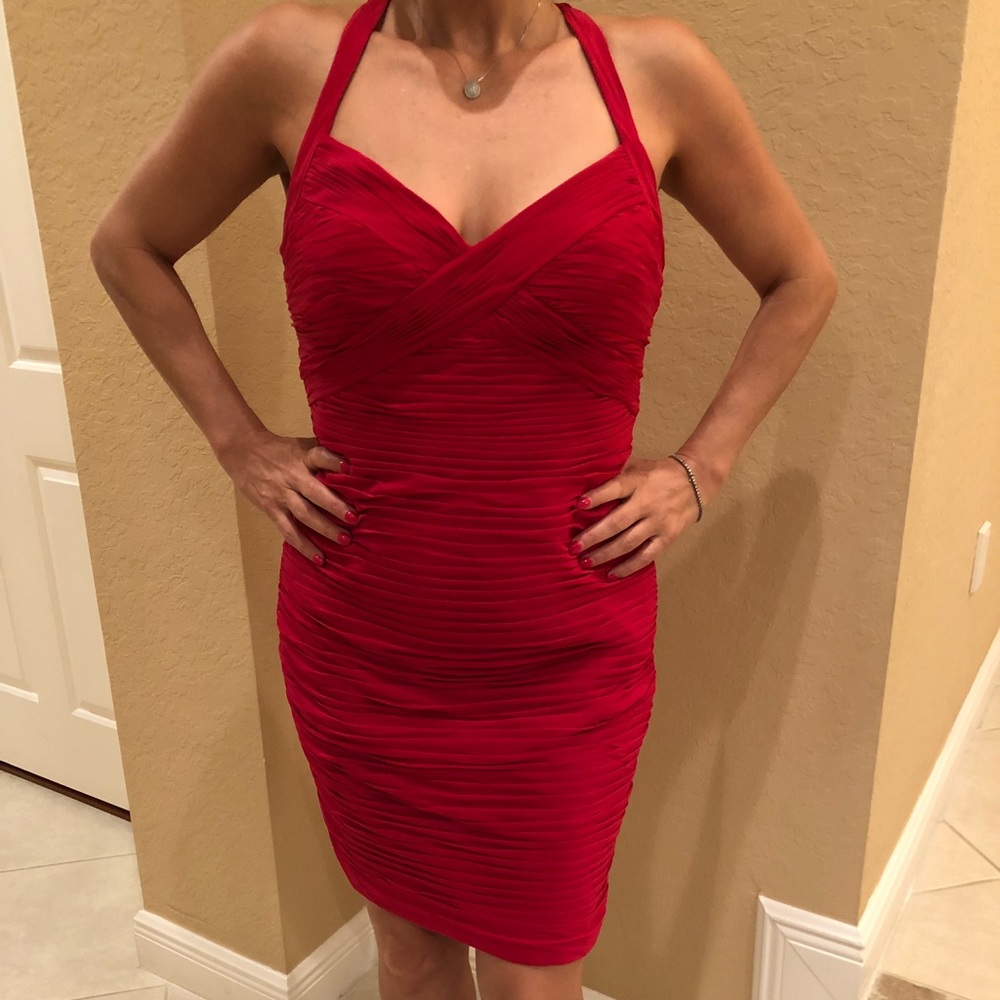 Cache Cocktail/ Semi-formal Dress Wine/Red Color